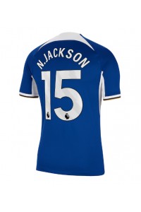 Chelsea Nicolas Jackson #15 Jalkapallovaatteet Kotipaita 2023-24 Lyhythihainen